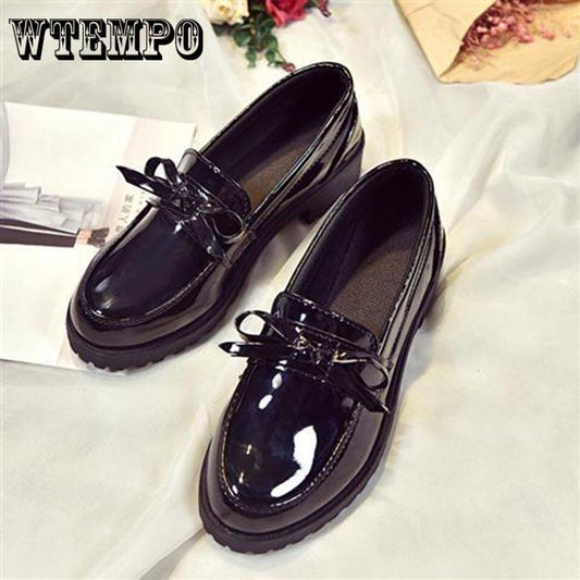 Genuine Leather Shoes Party Basic Solid Lace-up Flat Shoes Women Round Toe Tenis Feminino