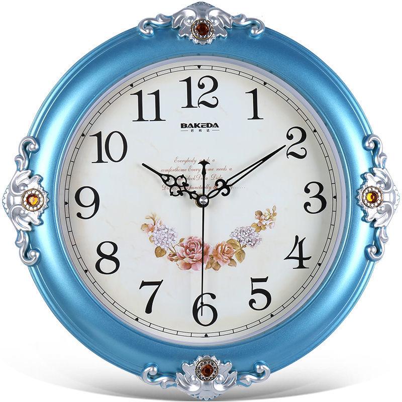 Modern Living Room Mute Wall Clock Fashion Creative Clock Personality Garden Big Clock European Style Wall Watch Household Quartz Clock