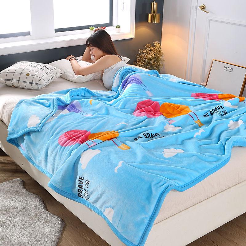 High-quality Thick Plush Bedspreads High-density Super-soft Flannel Blankets Plush Warm and Breathable Sheets Nap Blankets Air Conditioning Quilts