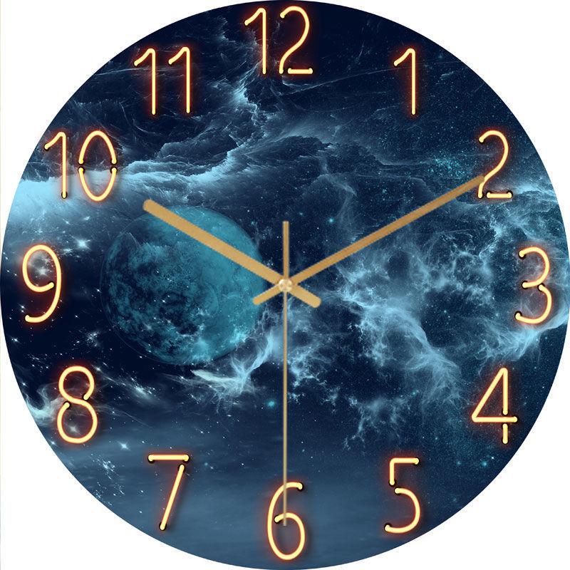 Creative Clock Wall Clock Living Room Mute Fashion Simple Clock Bedroom Watch Generation Quartz Clock Household Wall Watch