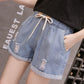 High Waist Denim Shorts Women's Summer Loose A-line Wide-leg Denim Shorts Women's Thin Denim Shorts Can Be Worn Outdoors