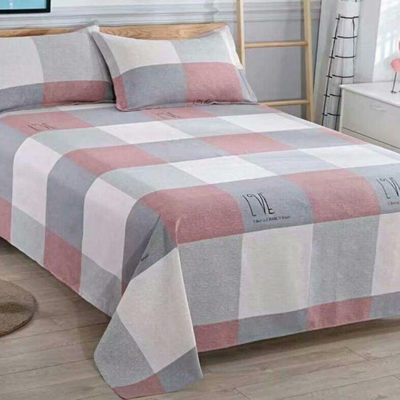 Thickened Old Coarse Cloth Bed Linen Single Piece Cotton Bed Linen Three Piece Set Bedding Cotton Bed Linen Dormitory Bed Linen Can Be Washed