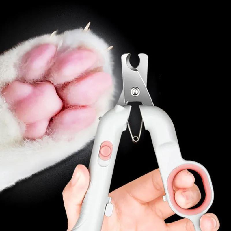 Cat Nail Clippers Pet Nail Clippers Dog Clip Nail Clippers Led Ilumination Blood Line Anti-scratch Artifact Novice Dedicated Pet Supplies