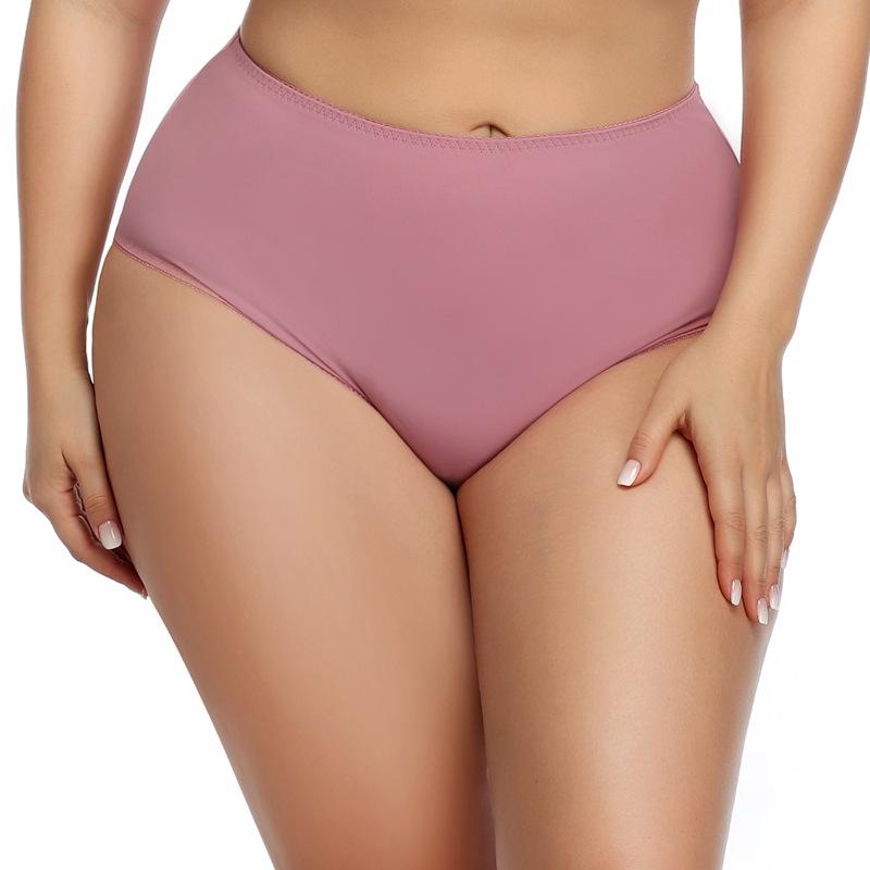 6pcs Seamless Plus Size Women's Panties Close To High Waist Sexy Cotton Briefs XL-6XL