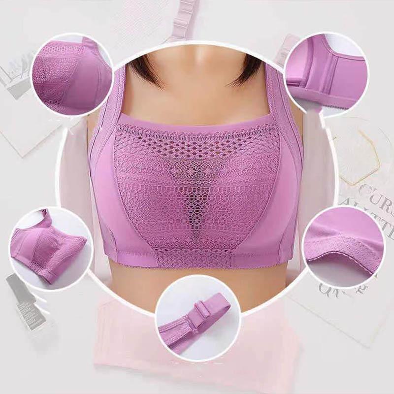 Ladies' Thin Section Gathered Anti-sagging Large Size Anti-glare Comfortable Tube Top No Steel Ring Underwear