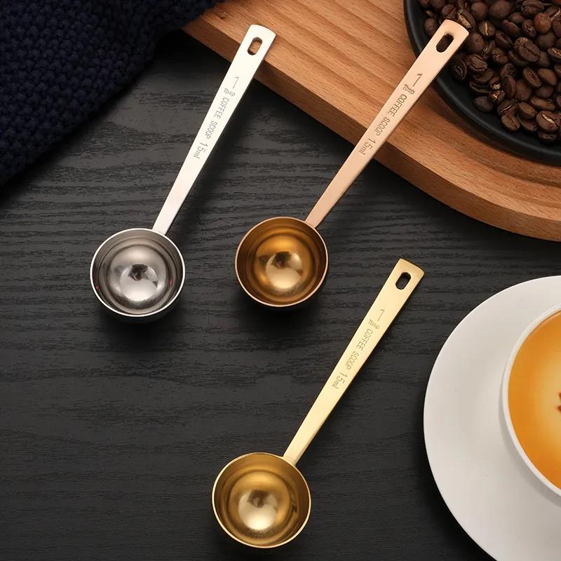 304 Stainless Steel Measuring Spoon Fruit Powder Spoon Coffee Measuring Spoon 15ml 30ml Kitchen Scale Measuring Spoon Milk Powder Spoon