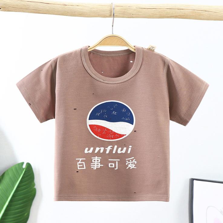 Summer Kids Cute Printing T Shirts Short Sleeve Tops Korean Style O-neck Loose T Shirts For Children Girls and Boys