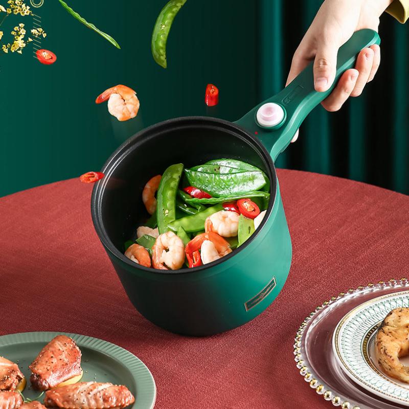 Multifunctional Electric Frying Pan Student Dormitory Small Electric Pot Home Cooking Noodles In Pot Mini Electric Cooking Pot Is Non-stick