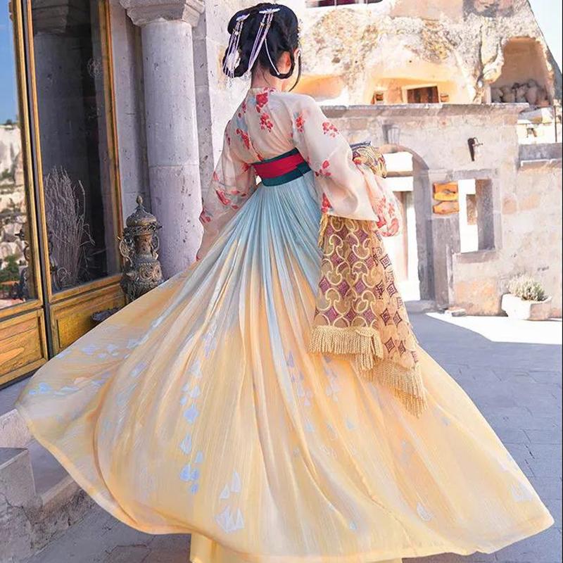 6-meter Hem Skirt Full-breasted Shirt Skirt Female Hanfu In Tang Dynasty