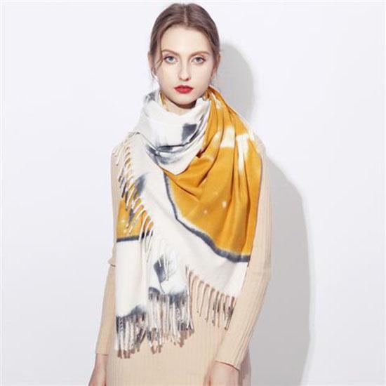 Women Cashmere Scarf Elegant Pashmina Shawls and Wraps Female Foulard Hijab Wool Scarves Ladies