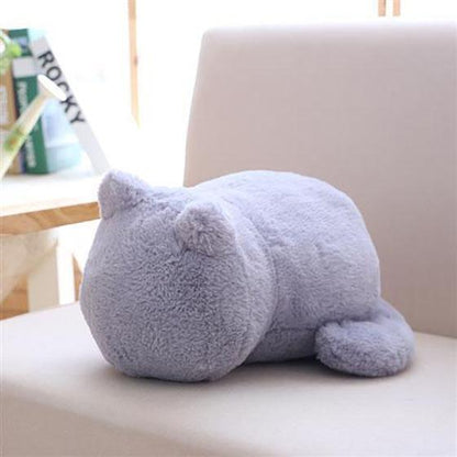 Lovely Little Cat Plush Doll Soft Plush Toy Cute Lying Cat Doll Pillow Children Birthday Gift