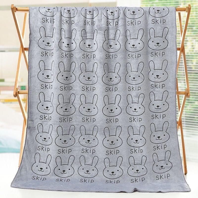 Super Absorbent Bath Towel Female Adult Cute Cartoon Big Towel Bath Towel Set Is Softer Than Pure Cotton and Does Not Shed Hair