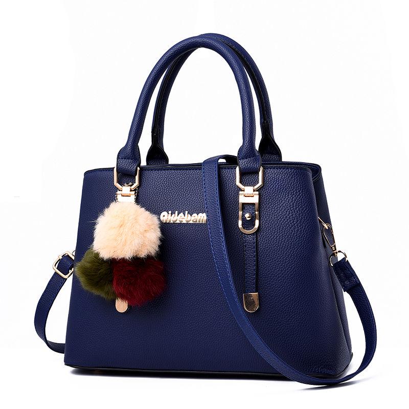 European and American style Shoulder Handbag Trendy wild Patent leather bag Big capacity Woman bag