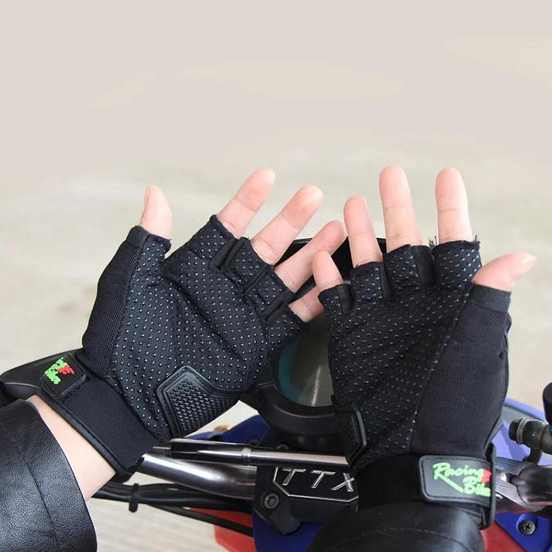 Outdoor Half-finger Gloves Knight Gloves Mechanical Work Gloves Bicycle Motorcycle Motocross Men and Women Sports Protective Riding Gloves