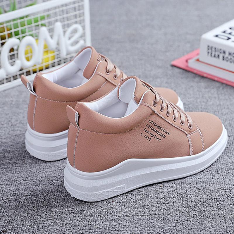 All-match Women's Clearance Sneakers Fashion Harajuku Style Student Casual Thick Sole Shoes