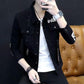 Men's denim jacket spring and autumn clothes trend men's clothing jacket men's plus size jacket