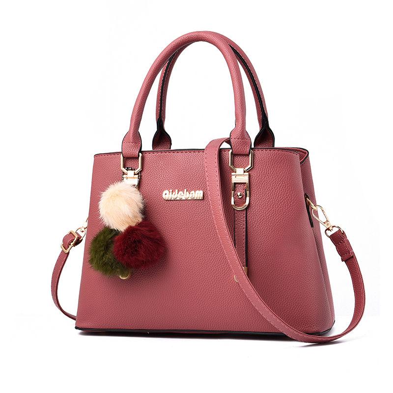 European and American style Shoulder Handbag Trendy wild Patent leather bag Big capacity Woman bag