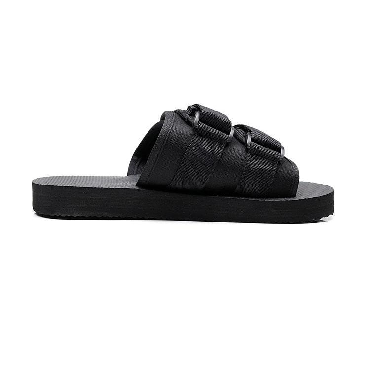 Summer Slippers Women's Non Slip Flat Breathable Slippers Men's Soft Sole Black Slippers Couple Casual Seaside Slippers