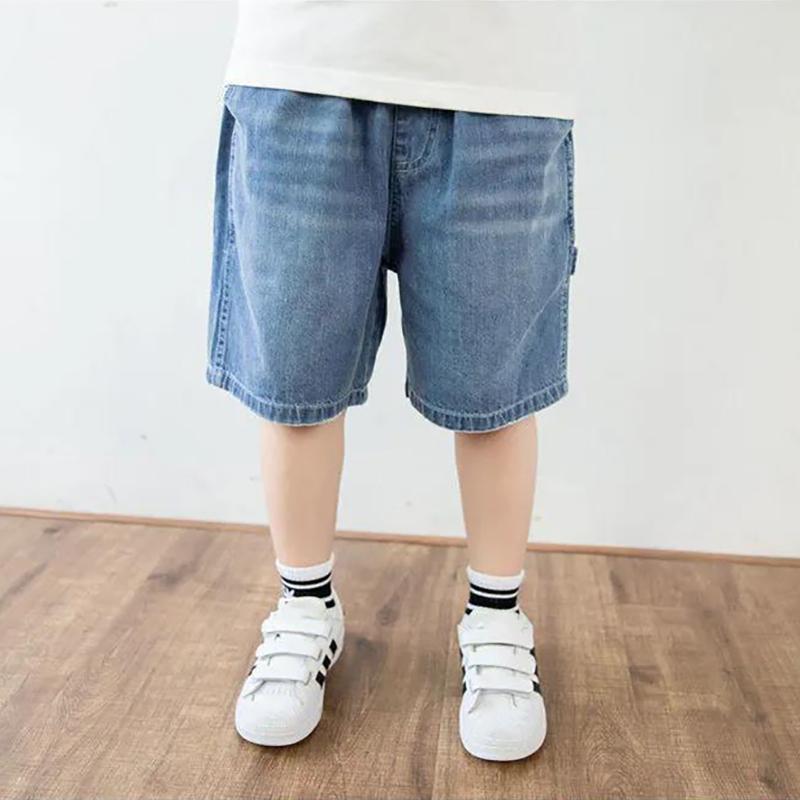 Children's Clothing Pants Children's Casual Jeans Summer Clothing Large Children's Five-point Pants Loose Shorts Pants All-match