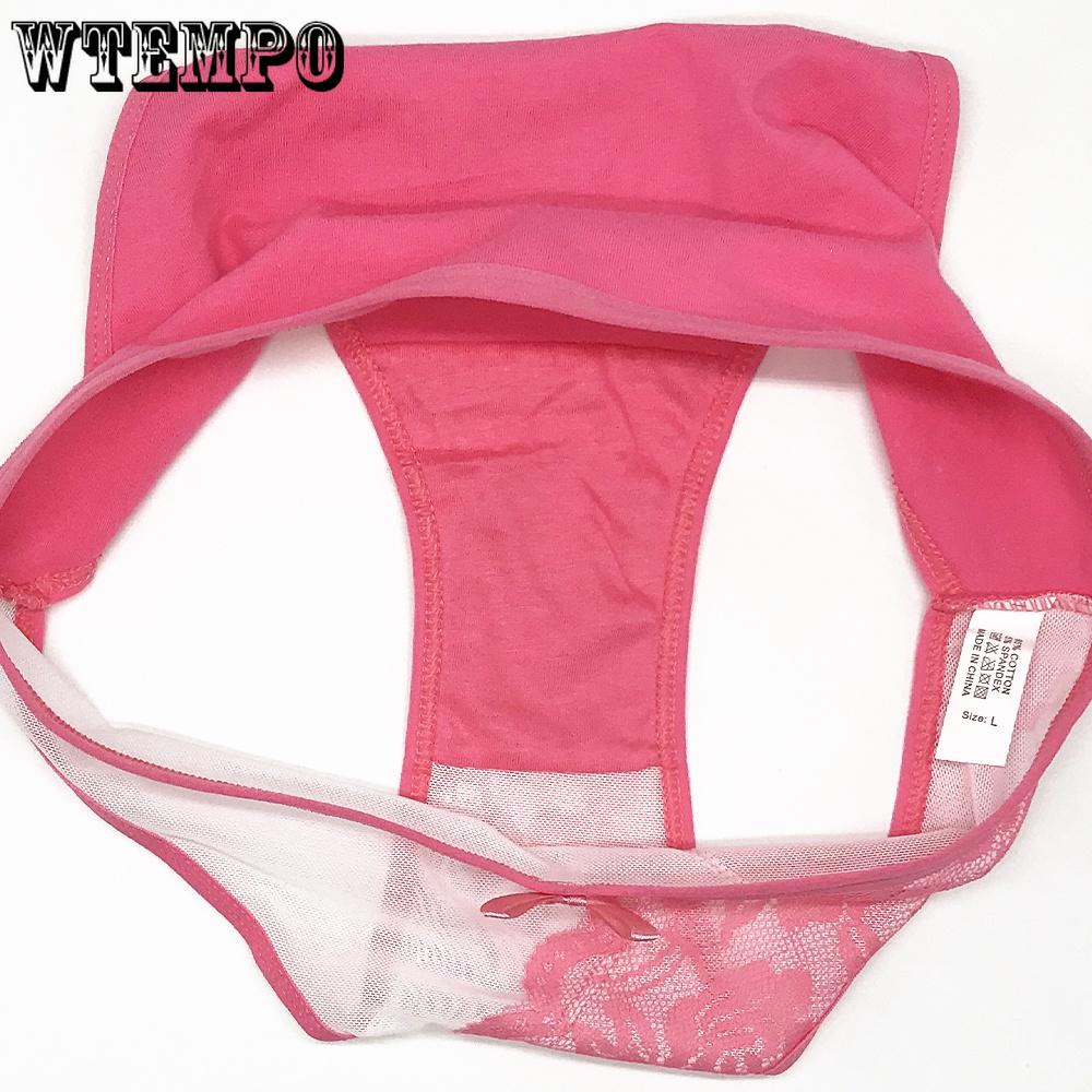 6 pcs/lot Woman Underwear Cotton Sexy Low Rise Knickers Panties Lace Brief Intimates Lingerie