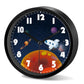 Starry Universe Astronaut Rocket Student Boy Children Cartoon Small Alarm Clock Bedside Mute Clock