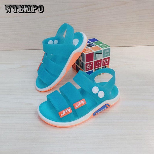 Children's Sandals Baby Toddler Boys  Girls Waterproof Non-slip Soft Bottom Jelly Beach Shoes