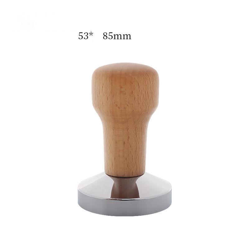 Calibrated Tamper Pressure 58mm 51mm 53mm 58mm for Coffee and Espresso Mat Powder Hammer  Wooden Handle