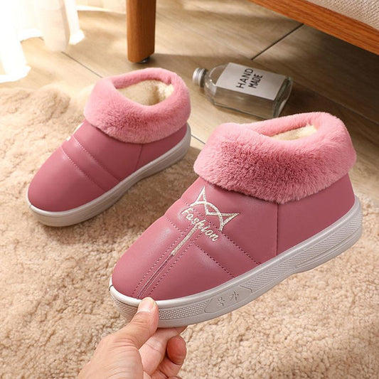 Lightweight and Comfortable In Winter Cotton Slippers Female Elderly Winter Mother's Cotton Shoes Warm and Thick Velvet Home Cotton Shoes