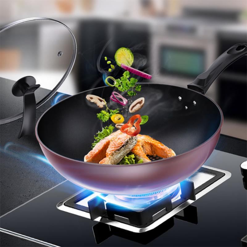 Frying Pan Non-stick Frying Pan Household Non-smoke Gas Stove Induction Cooker Universal Iron Pan Frying Pan Fried Egg Pancake Steak Fryer