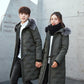 Winter Men's Down Jacket Medium Length Cotton Padded Coat Thickened Cotton Padded Jacket