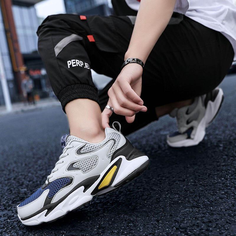 Plus Size 39-44 Men Mesh Sneakers Low-top Running Deodorant Basketball Shoes Non-slip Wear-resistant Sports Shoes