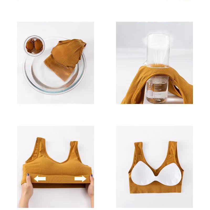 Korean Version of The Shock-proof Sling Gathered No Steel Ring Beautiful Back Elastic Skin-friendly Breathable Vest Type Women's Underwear Bra