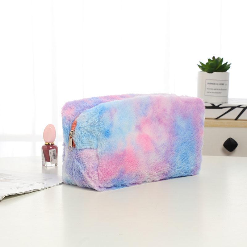 Rabbit Plush Cosmetic Bag Travel Portable Large Capacity Cosmetic Storage Bag