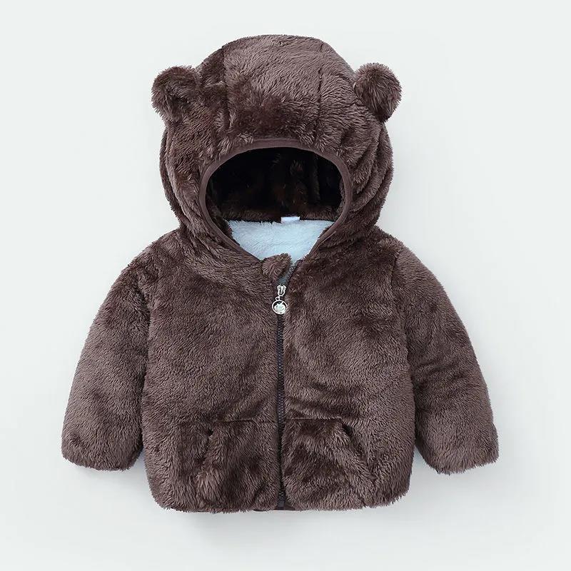 Children's Cotton Clothes for Infants and Young Children In Winter Plus Velvet Thickening for Boys and Girls To Keep Warm Top Jacket