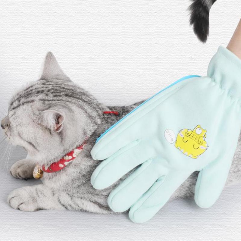 Pet Dog Comb Gloves Floating Hair Dog Cat Grooming Removal Teddy Golden Retriever Husky Dog Matted Hair Cleaner Gloves Large Dog Combing Massabe Glove