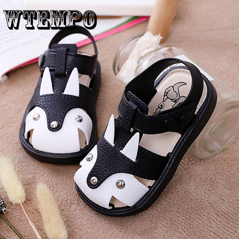 Sandals Kids Closed Toe Toddler Boys Sandals Orthopedic Sports PU Leather Boys Shoes