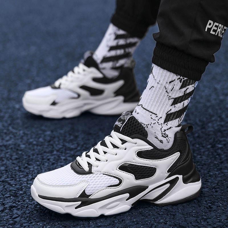 Plus Size 39-44 Men Mesh Sneakers Low-top Running Deodorant Basketball Shoes Non-slip Wear-resistant Sports Shoes