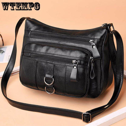 Shoulder Messenger Bag Chain Bag Women's Bag Soft Leather Bag Fashion Wild Trend