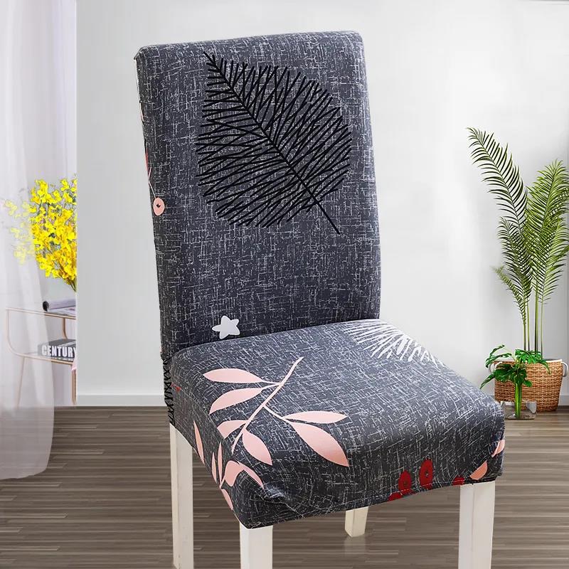 Chair Cover Elastic Universal One-Piece Chair Cover Fabric Home Dining Chair Cushion Stool Back Seat Cover Hotel