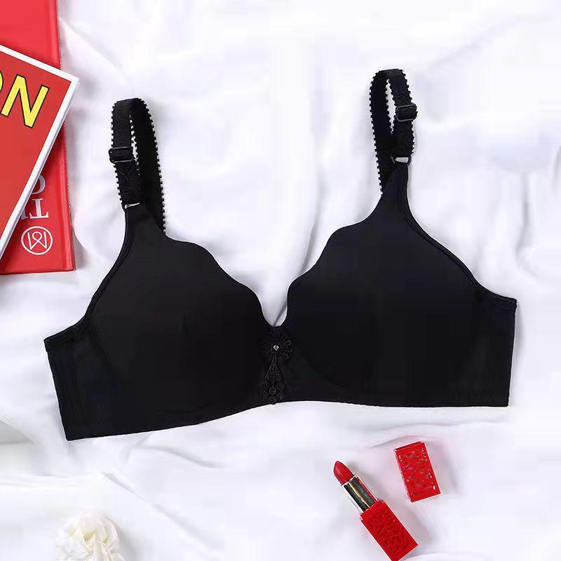 Thin Section Beautiful Back Large Size No Steel Ring Anti-sagging Gathered Light and Thin Seamless Breathable Women's Underwear Bra