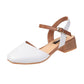 New Fairy Sandals Women's Small Fresh Rough with Wild Chic Shoes Leather Sandals