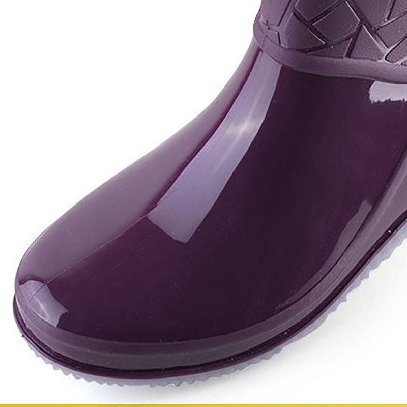 Rain Boots Women's Adult Low-to-slip Rain Boots Non-slip Wear-resistant All-match Water Boots Women's Overshoes