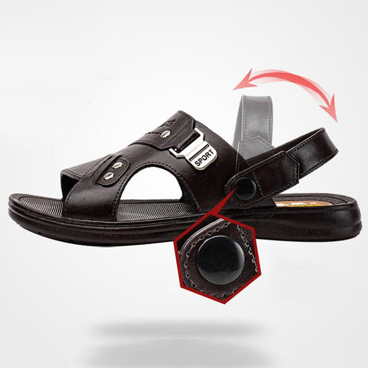 Summer Men's Sandals Soft Non-slip Korean Beach Shoes Casual Men's Sandals and Slippers