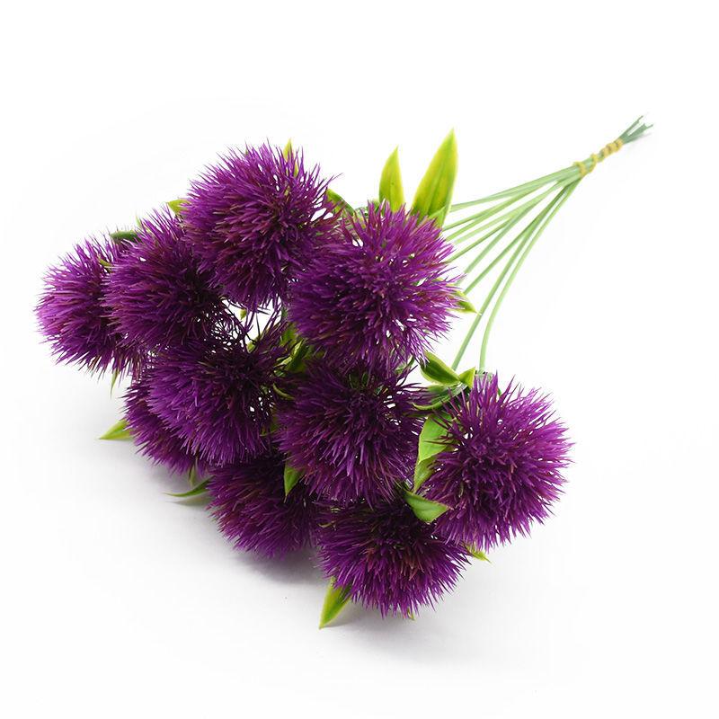 Simulation Dandelion Plant Plastic Artificial Flower Ball Flower Simple Home Floral Ornaments Simulation Green Plants