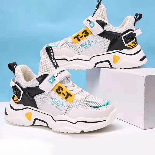 Children's Tennis Running Shoes Boys Sneakers Kindergarten Student Shoes Breathable Comfortable Boy Casual Sports Shoes Kids