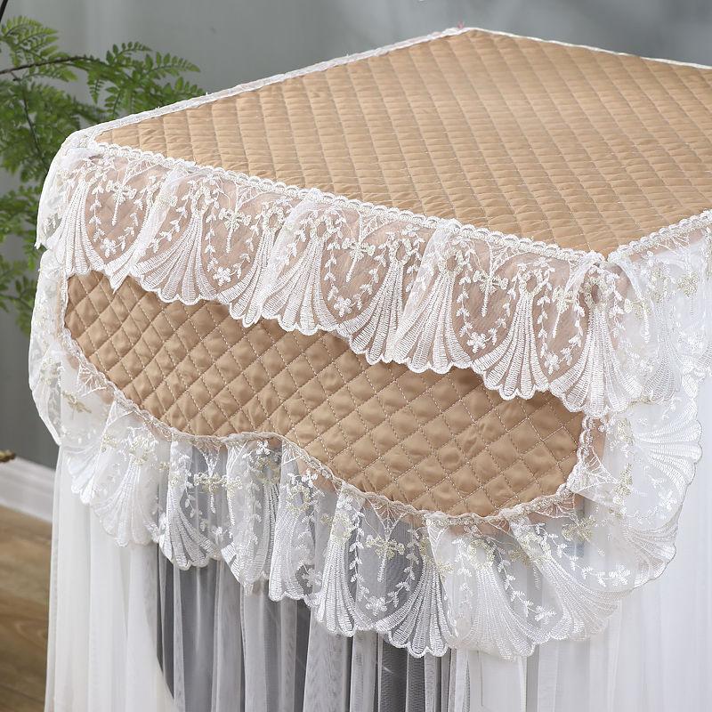 Lace Ruffle Floral Washing Machine Dust Cover Protection Front Durable Soft Home Lace Proof Case Washing Machine Protective Dust