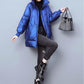 Down Padded Jacket Women Winter Thick Padded Jacket Mid-length Fashion Loose Collar Padded Jacket