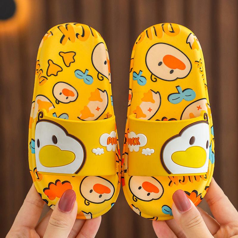 Children's Sandals  Slippers Summer Boys Girls Non-slip Soft Bottom Kids Bathroom Bath Cartoon Household Baby Slippers