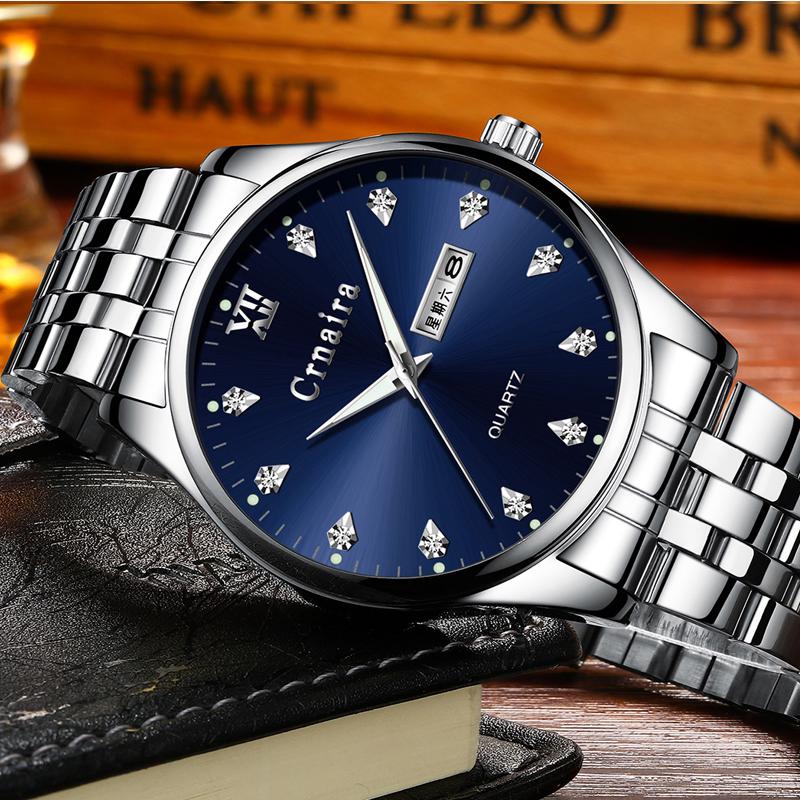 Men Watch Luxury Business Automatic Machinery Men's Watches Steel Waterproof Man Clock Watchs