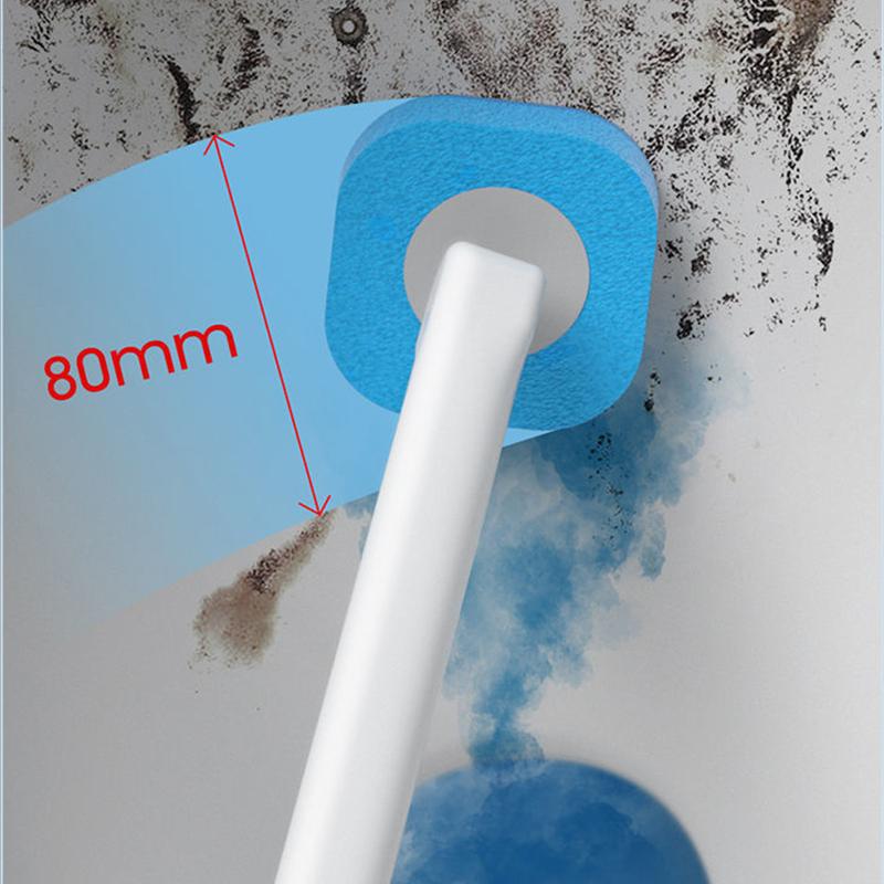 Disposable Toilet Brush Set To Clean No Dead Ends, Household Artifacts, Wall-mounted Replaceable Head Wash Toilet Brush